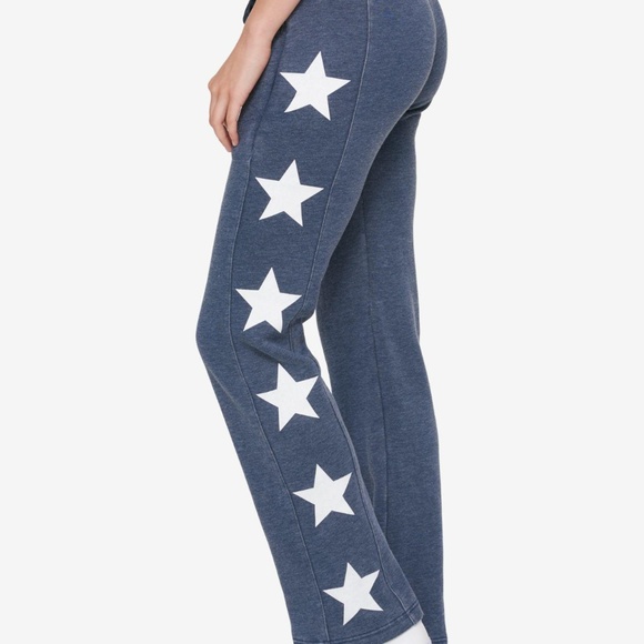 Tommy Hilfiger Pants - Tommy Hilfiger Star-Print Track Pants Navy